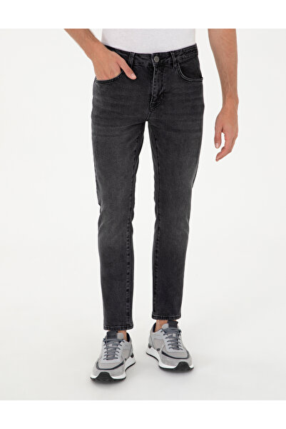 Pierre Cardin Siyah Slim Fit Jean Pantolon 50295867-VR046