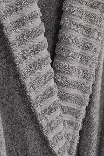 Doqu Home Ivory Bathrobe Gray - S/M 120 Model Elegant Cut