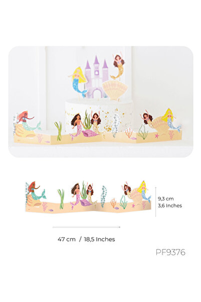 Partifabrik Dekorativni ukras za sto sa temom sirene