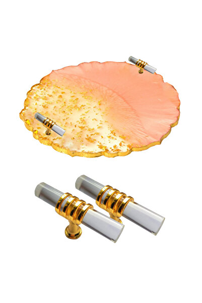 Genel Markalar Epoksi Tepsi Kulpu Cam Kulp T Model - 2 Adet  Gold