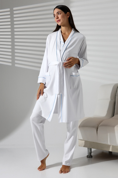 LİKAPA LİKAPASHOP İNTERLOK KIŞLIK 3'LÜ SABAHLIKLI LOHUSA TAKIMI