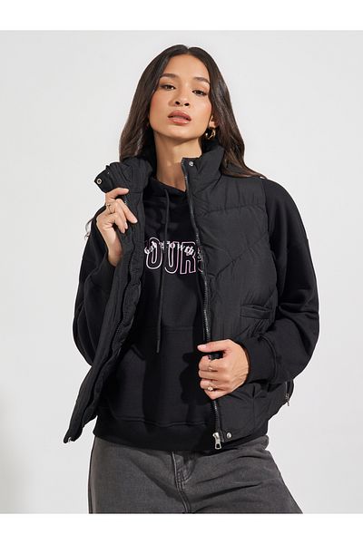 Styli Regular Fit Sleeveless Padded Jacket