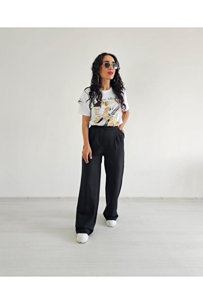 Altı Üstü Butik بنطلون بالازو بتأثير الصوف