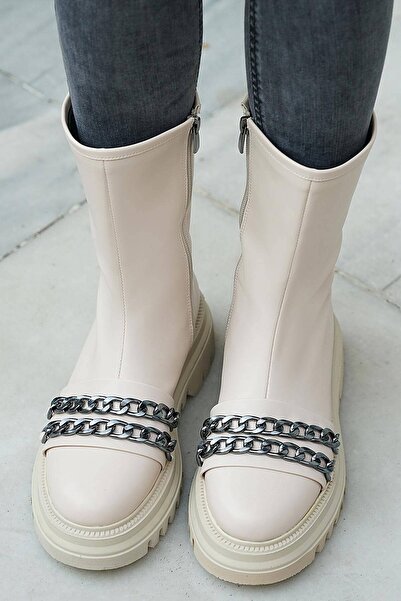 Mio Gusto Bej Zincirli Kadın Bot