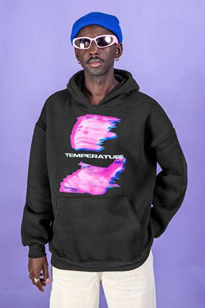 Sekizbiraltı Μαύρο κουκούλα με στάμπα ιδιοσυγκρασίας