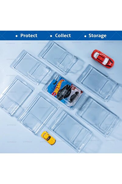 HOT WHEELS Plastik KORUMA KABI 1 Adet (Regular - Short Card) Koruyucu Kılıf Hotwheels