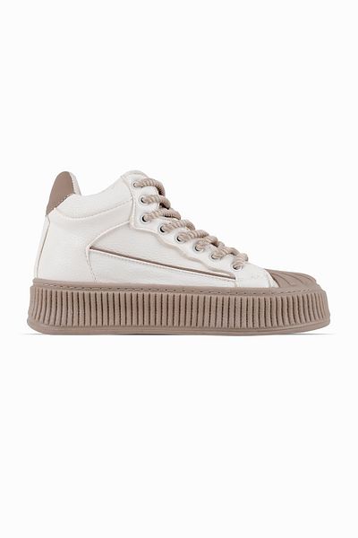Lal Shoes & Bags Pantofi de damă Gale Nude - până la gleznă, cu șireturi