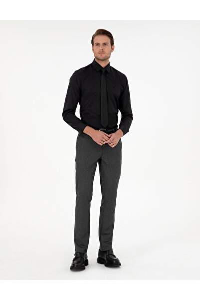Pierre Cardin Antrasit Slim Fit Kumaş Pantolon 50292959-VR006