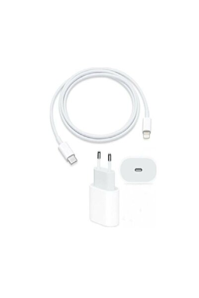 Apple Iphone 13 Şarj Cihazı ( 20W Adaptör Ve Type-C to Lightinig Kablo )
