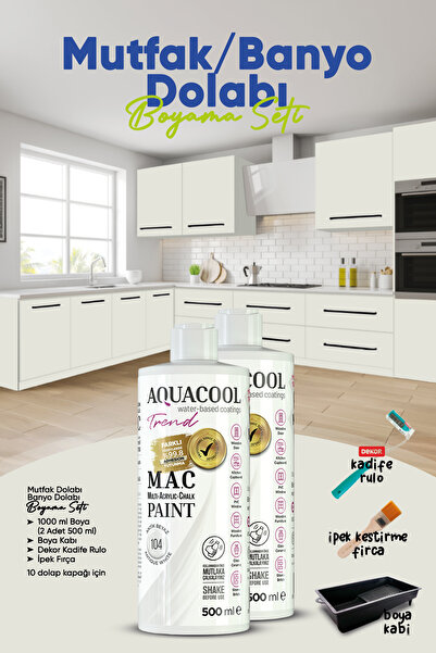 Aquacool Trend Mutfak Dolabı Boyama Seti / Banyo Dolabı Boyama Seti