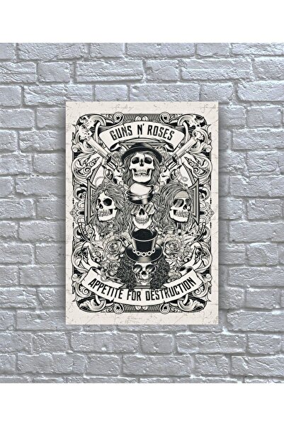 icase Guns N' Roses Trupa muzicală Poster Copertă album Tablou din lemn