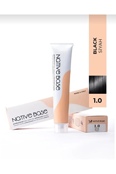 Native Base Saç Boyası 1.0 Siyah 100 ml