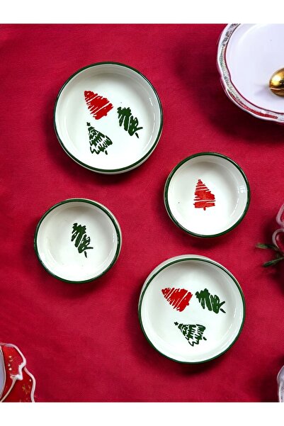 CERATALE وعاء تقديم للوجبات الخفيفة مكون من 4 قطع بنمط طوكيو للعام الجديد