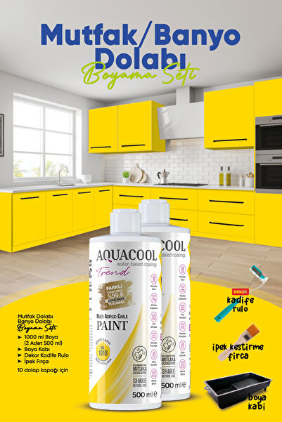 Aquacool Trend Mutfak Dolabı Boyama Seti / Banyo Dolabı Boyama Seti