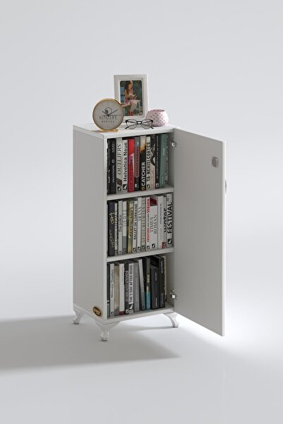 Kenzlife Mutfak Dolabı Zehra 088*050*032 Byz Kilitli Tekerlekli Banyo Evrak Ofis Kitaplık Ayakkabılı