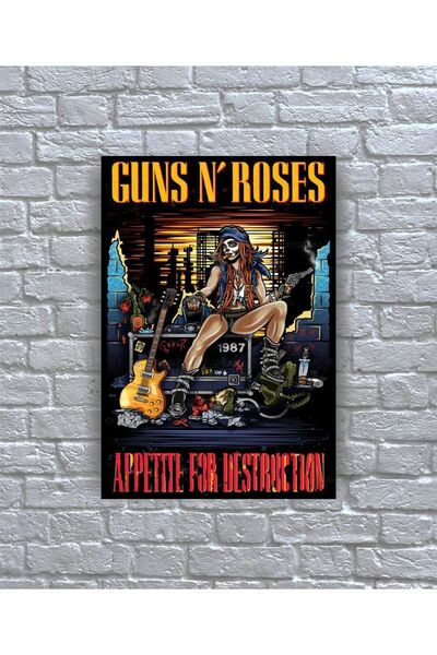 icase Guns N' Roses Trupa muzicală Poster Copertă album Tablou din lemn