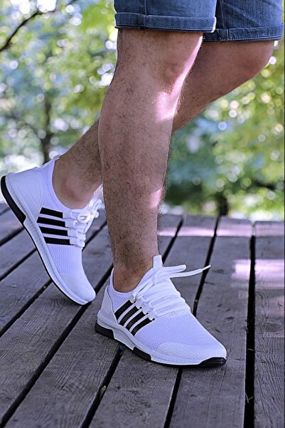 İmerShoes Günlük Kadın - Erkek Sneaker Nefes Alabilen Triko Bağcıklı Hafif Yü...