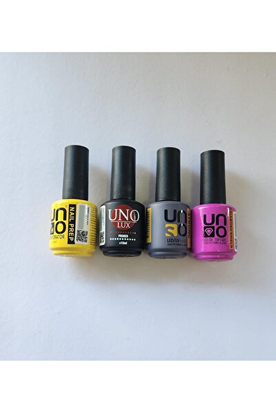 UNOMED Kalıcı Oje Set Prep15ml+Primer 15ml+Strong Base 15ml+Dıamond Top Coat ...