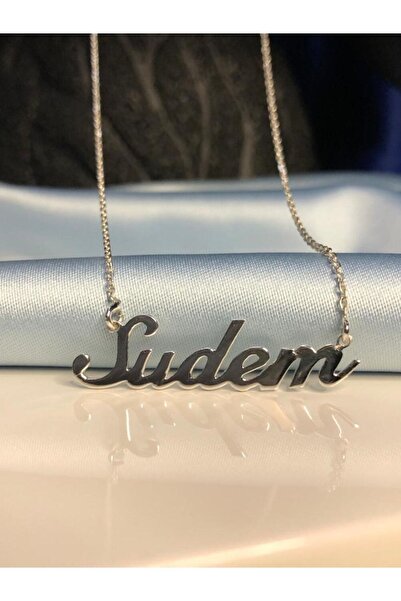 vogutima Kadın Gümüş Kolye - Sudem Yazılı Isim • Işıklı Kutuda • Sevgiliye • ...