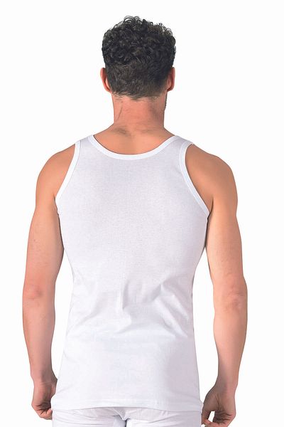 ÖZKAN underwear Özkan 11406 Men's Athlete - 100% Cotton, Rib Flexible, Comfortable Thick Strap