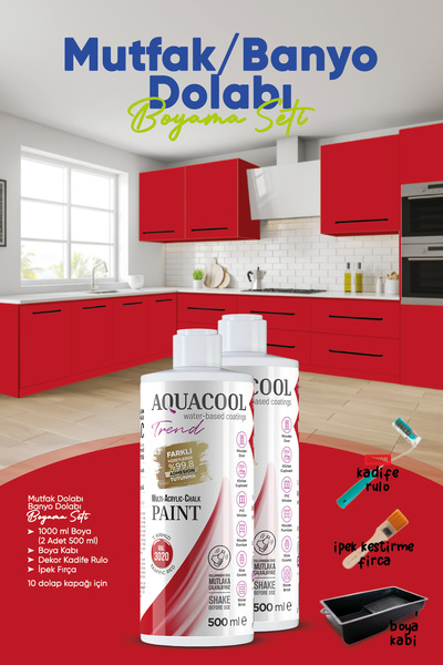 Aquacool Trend Mutfak Dolabı Boyama Seti / Banyo Dolabı Boyama Seti