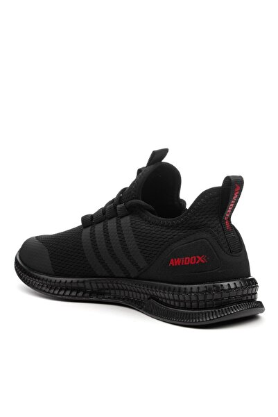 İmerShoes Günlük Unisex Siyah Sneaker Nefes Alabilen Triko Bağcıklı Hafif Spor Ayakkabı 249