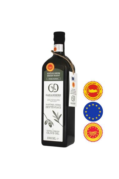 Garandere 0.2 Asit Ilk Erken Hasat Soğuk Sıkım Natürel Sızma Zeytinyağı 1 Lt