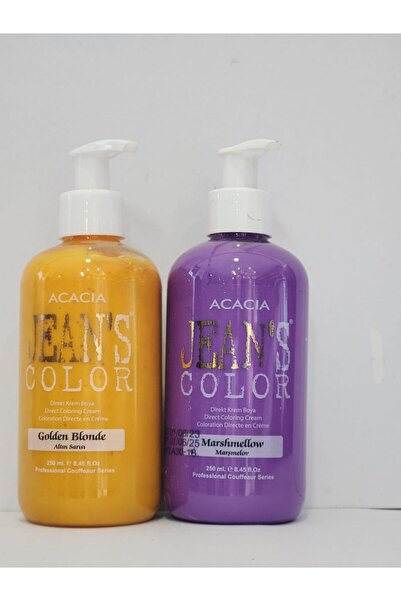 Acacia Jean's Color Marşmelow-Altın Sarısı 250ml 2li Set