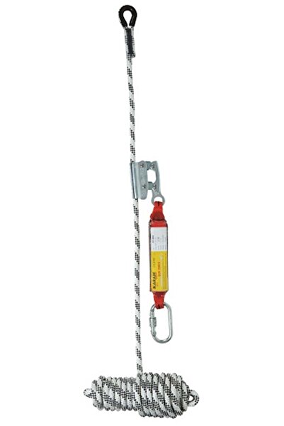 KARAM SAFETY Karam KY 2003 Yaşam Halatı (50 m, Şok Emici, Karabinalı Halat Tutucu)