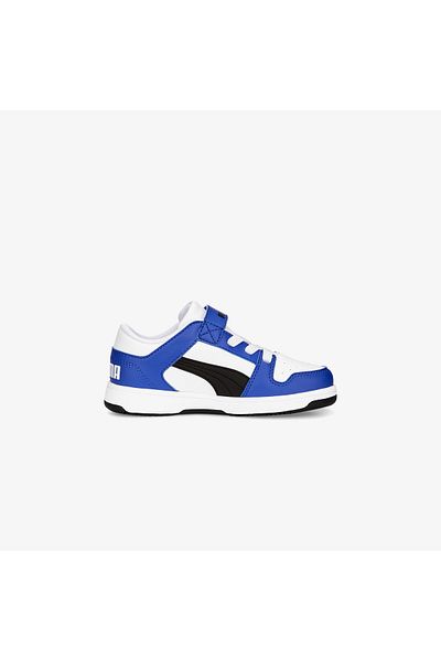 Puma Pantofi sport albi pentru copii Rebound Layup Lo Strap