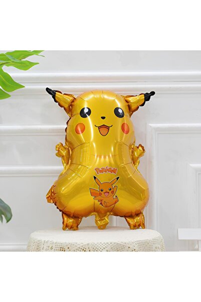 Parti Station Pokemon Konsept 3 Yaş Doğum Günü Balon Set Pokemon Pikaçu Balbazar Çarmender Sikörtıl Balon