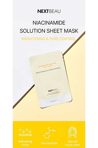 BISPACK Nextbeau Kırışıklık Karşıtı Aydınlatıcı Niacinamide İçeren Sheet Mask