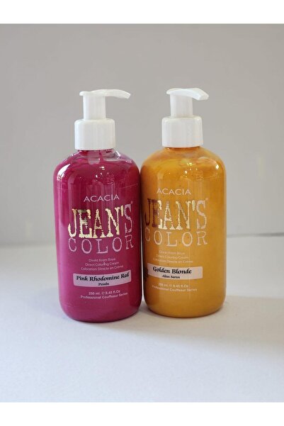 Acacia Jeans Color Pembe-Altın Sarısı 250ml 2 Adet
