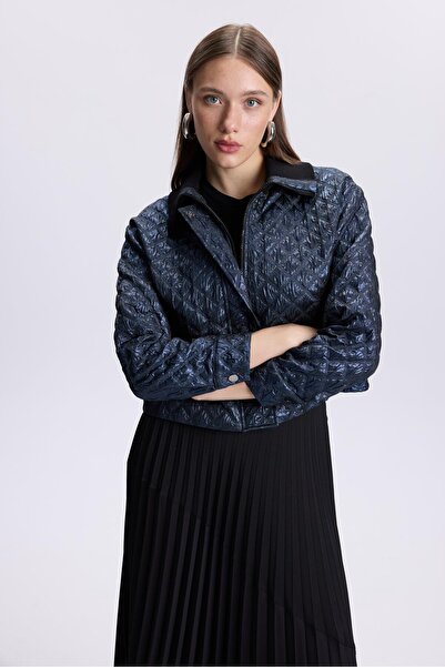 Zühre Смугаста куртка з блискавкою та капітоне-візерунком C-0106