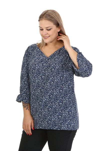 MYLİNE Blouse with Flounce Sleeves