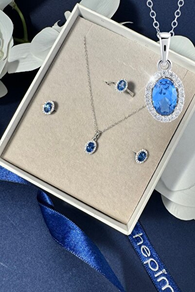 Hepimitu Taşlı Altın Set - 3'lü