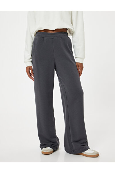 Koton Bol Paça Eşofman Altı Beli Lastikli Cepli Rahat Kalıp