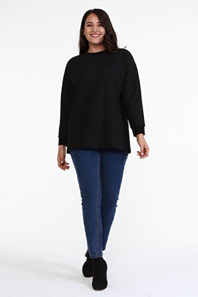 MYLİNE Світшот з жакардовим коміром