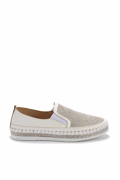 Bambi Weiße Freizeitschuhe für Damen K 01309215309