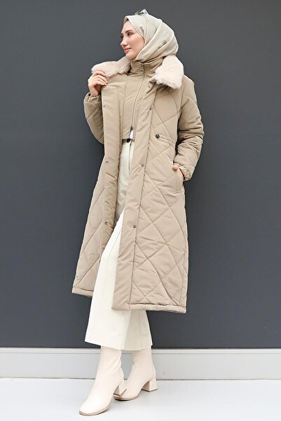 giz astore Şişme Anorak Mont Bej