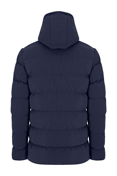 CIVILTIPOLO Men's Water and Windproof Nano Fabric Stable Hooded Thick Fur Lined Inflatable Coat&Mont