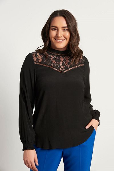MYLİNE Lace Detailed Blouse