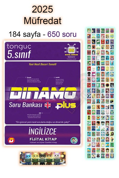 Tonguç Yayınları 5. Sınıf Ingilizce Dinamo Soru Bankası 2025 - Ingilizce Keli...