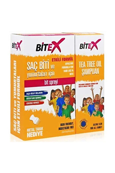 Bitex Bit Spreyi 100 ml Şampuan 150 ml Bit Tarağı Hediyeli