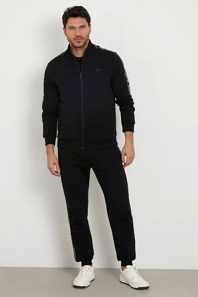 Guess NOU ARLO LONG PANT Pantaloni de sport negri pentru bărbați Z2YB19K6ZS1-JBLK