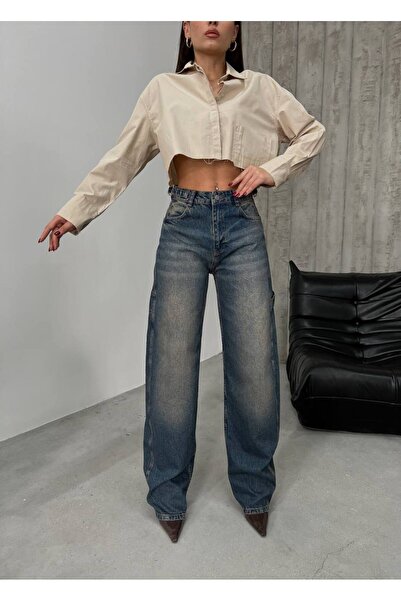 Borceelle Casual Cool Wide Leg Jean Ballon Fit Carpter