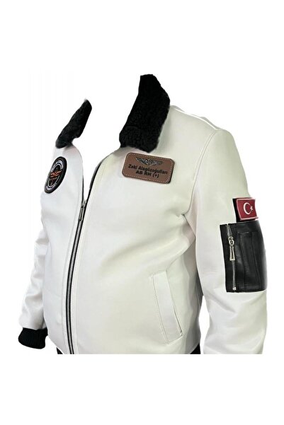 CREWTURK PILOT MONTU SUNI DERI BEYAZ