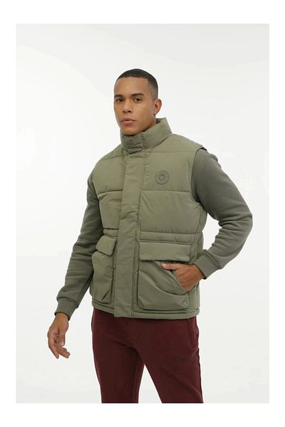 lumberjack A 10174284508011   Men's Khaki Vest
