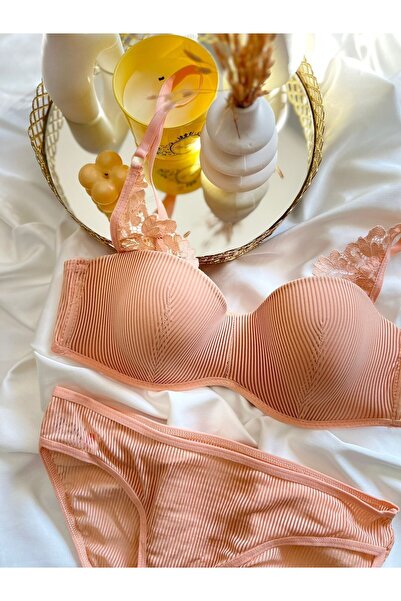 blackstrip Lotus Dolgusuz Sütyen Külot Takımı - Bralet Ve Külot Seti