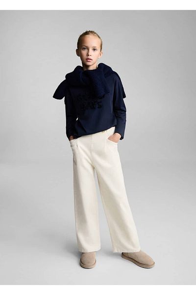 MANGO Kids Μπλουζάκι με ανάγλυφο λεπτομέρεια
